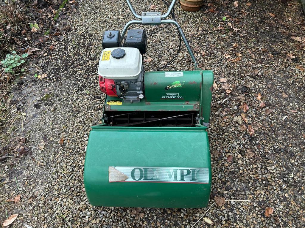 grasmaaier: Masport , zelfrijdende cilindermaaier, Ophalen, Gebruikt, Masport, Benzine-grasmaaier