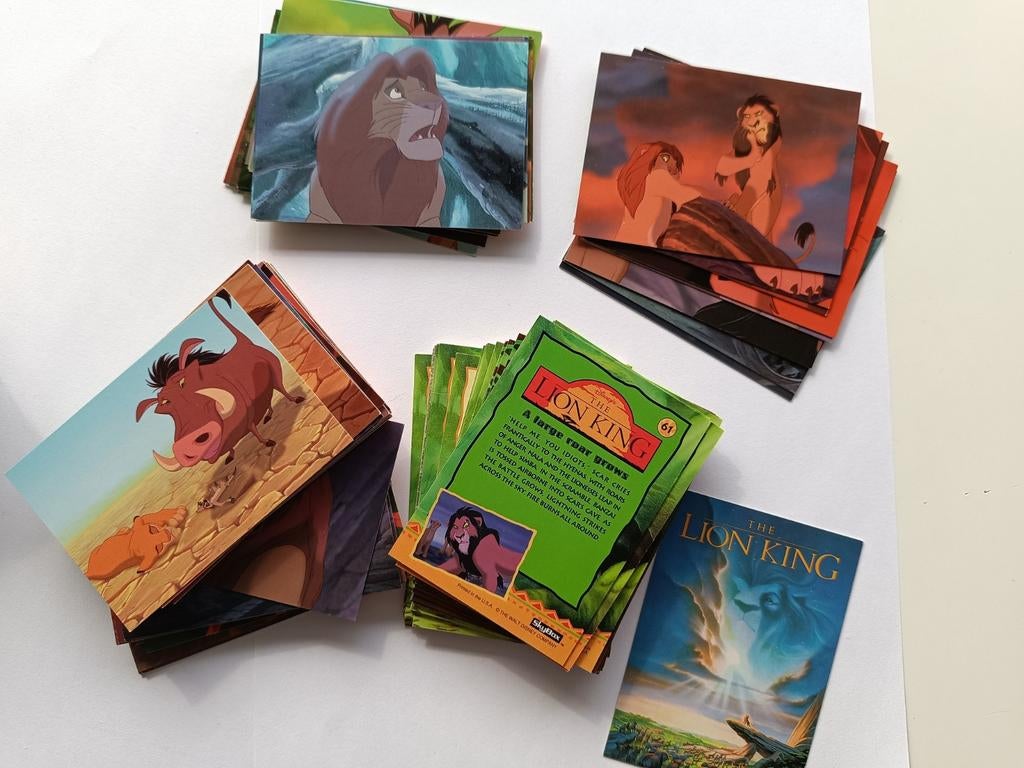 Lion King vintage ruilkaartencollectie, Ophalen of Verzenden, Gebruikt