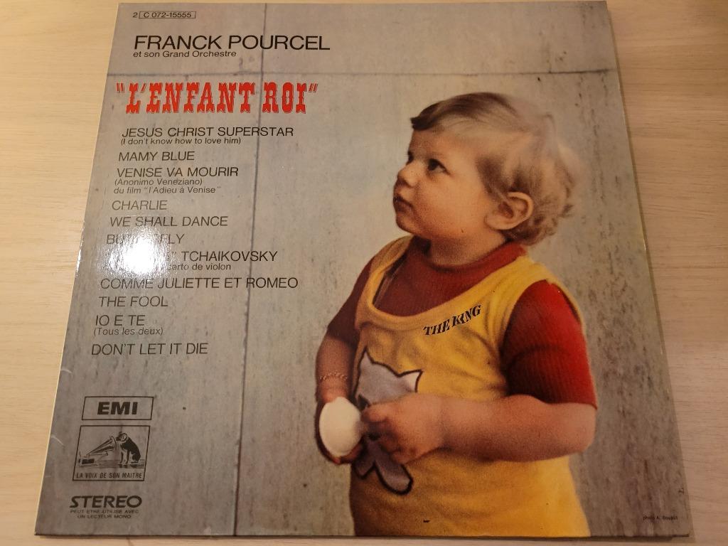 Disque vinyl 33 tours Franck Pourcel – L'enfant Roi, Enlèvement ou Envoi, Comme neuf