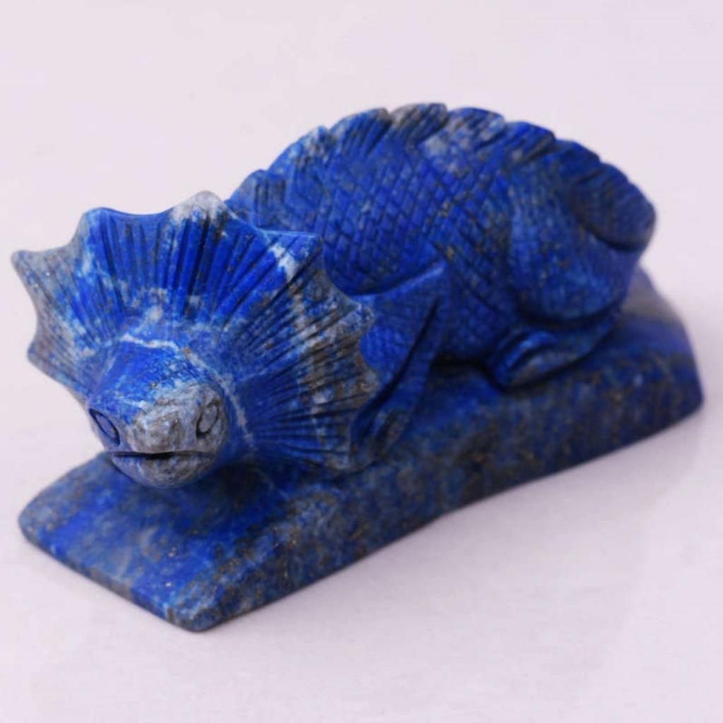 Japan - kraag Varaan sculptuur begin 19e E - Lapis Lazuli, Envoi