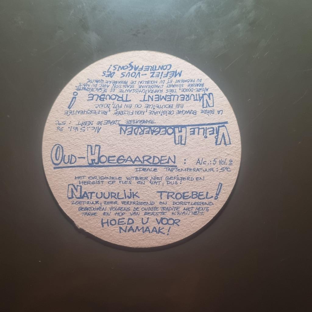 Sous Bock Hoegaarden (modèle 1), Verzamelen, Ophalen of Verzenden, Gebruikt, Viltje(s), Overige merken