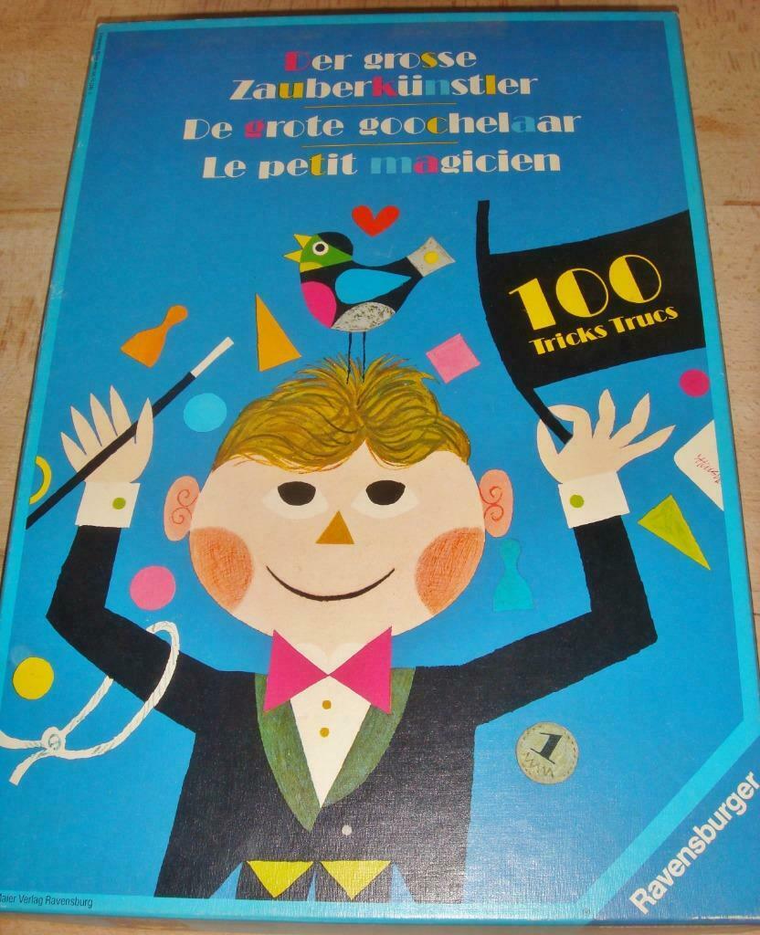 Jeu "Le Petit Magicien" vintage, Ravensburger, 100 trucs, Enlèvement ou Envoi, Utilisé