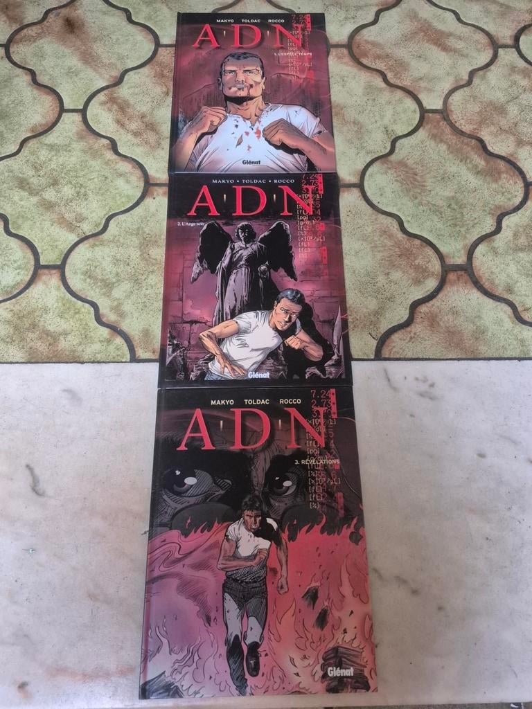 Bande dessinée ADN. Parfait état. Tomes 1 à 3., Enlèvement, Comme neuf