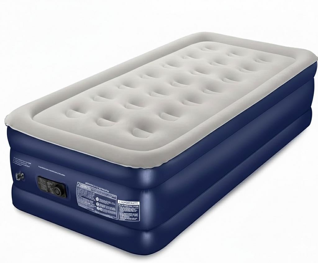 MATELAS GONFLABLE MOTEUR ÉLECTRIQUE INTÉGRÉ, Caravans en Kamperen, Luchtbedden, Ophalen of Verzenden, 1-persoons