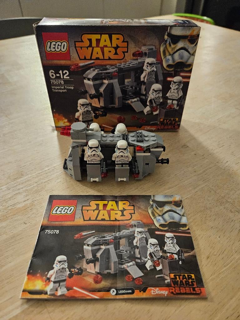 Lego star wars 75078 imperial troop transport, Ophalen of Verzenden, Zo goed als nieuw, Actiefiguurtje