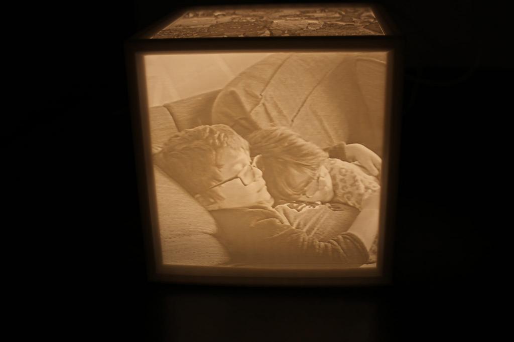 Op maat gemaakte 3d led box, Huis en Inrichting, Ophalen of Verzenden, Nieuw, Moderne, cadeau personnalise
