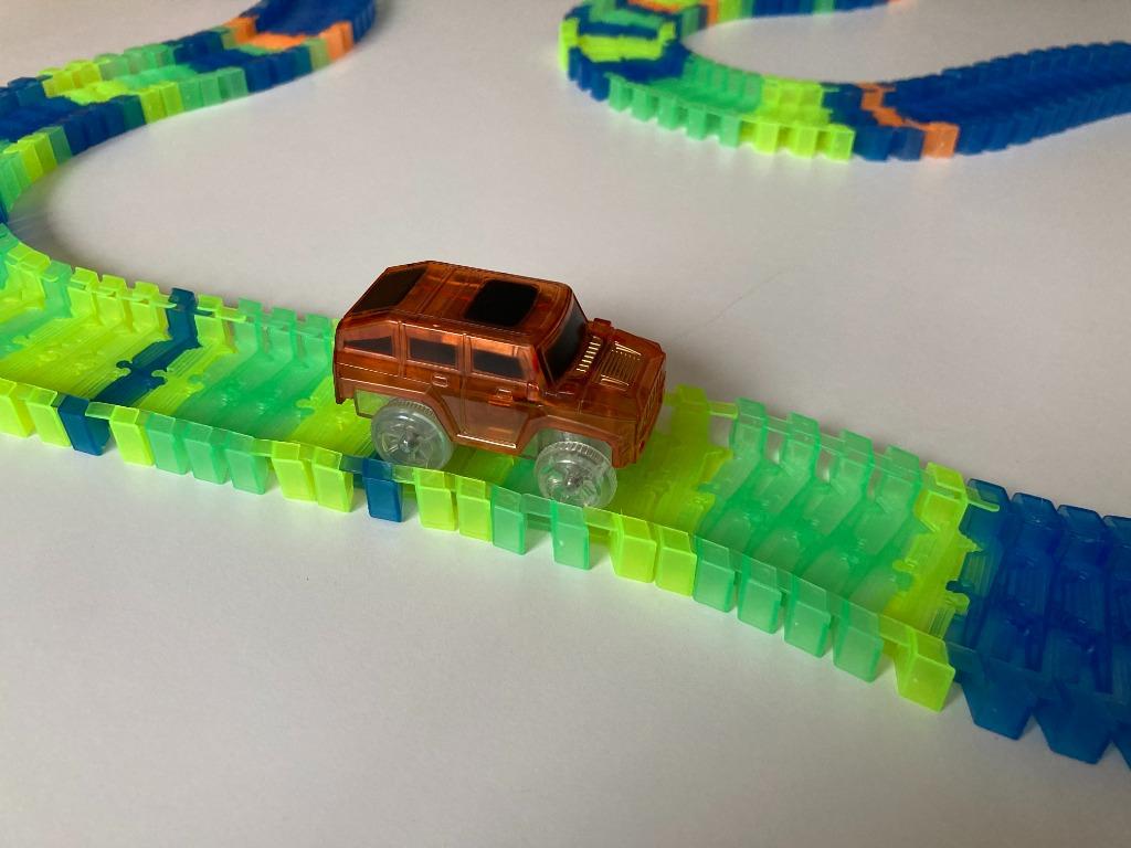 circuit de voiture lumineuse (1 véhicule), Électrique, Enlèvement, À monter soi-même, Circuit