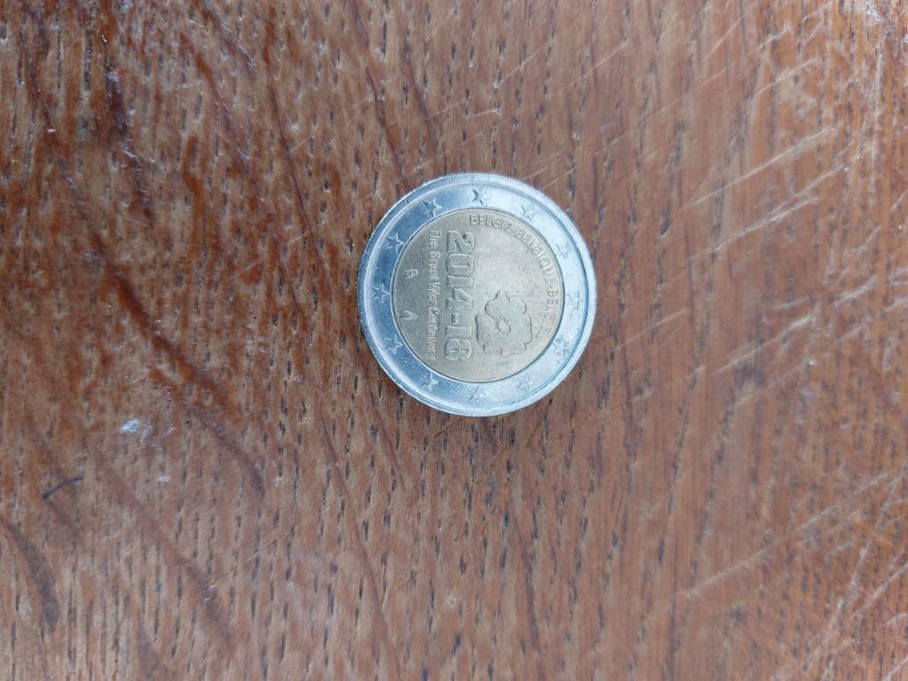 Pièce 2 euros commémorative Belgique The Great War Centenery, Enlèvement ou Envoi, Belgique, 2 euros, Monnaie en vrac