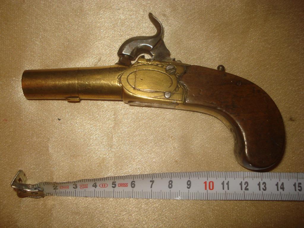 Ancien Pistolet de Voyage à Percussion 1865, Enlèvement ou Envoi
