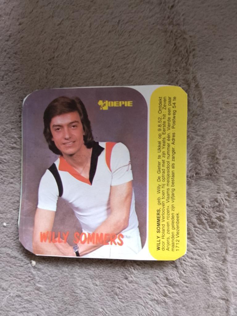 Sticker Willy Sommers, Verzamelen, Verzenden