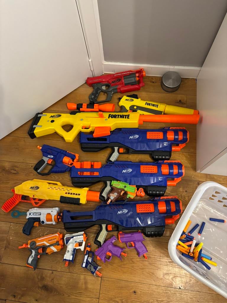 Ensemble complet de fusils Nerf, Enlèvement, Utilisé
