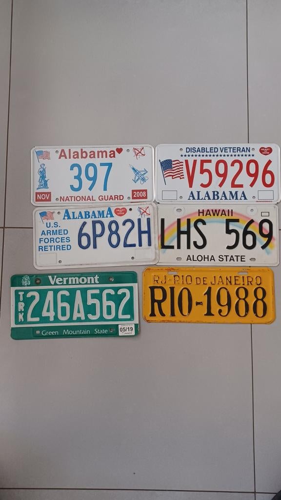 Usa nummerplaten, Amerikaanse nummerplaten, Verzamelen, Ophalen of Verzenden