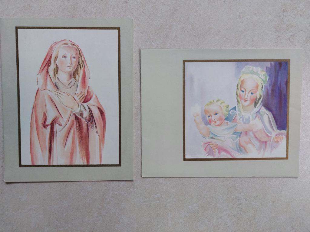 2 vintage Nieuwjaarskaartjes, Envoi