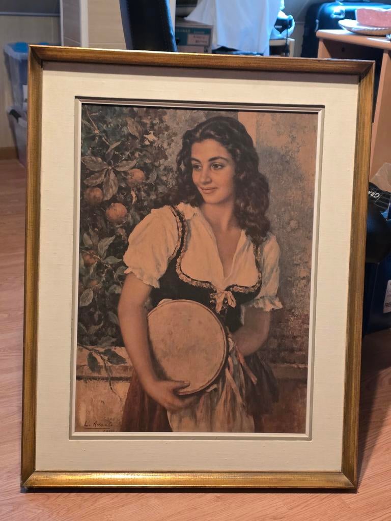 Print - Luigi Amato - Tambourine Dancer, Ophalen