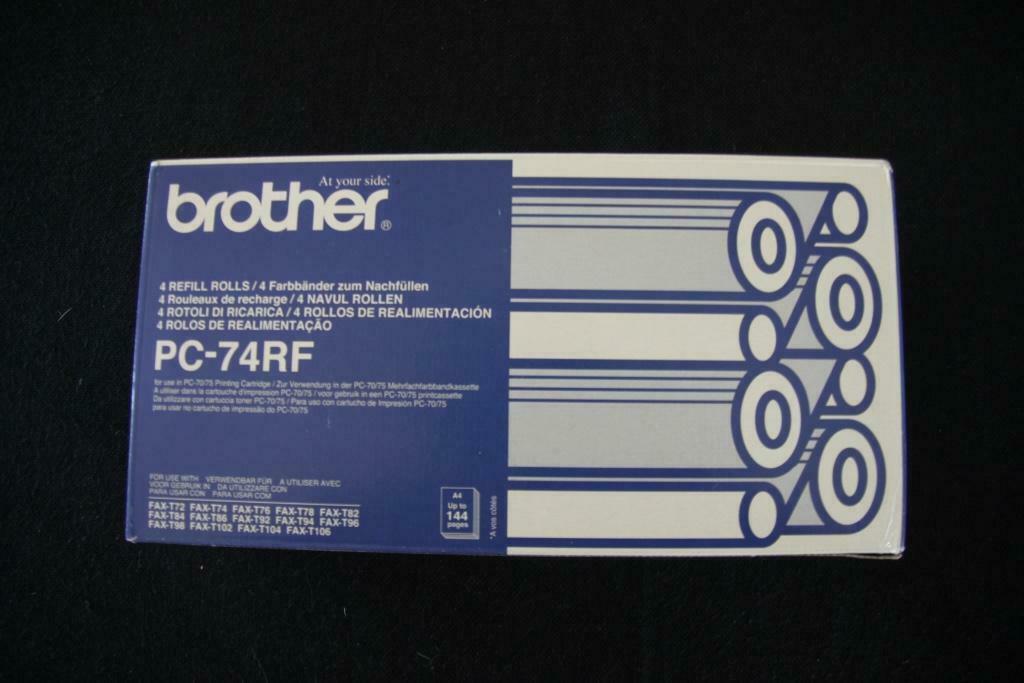 4 cartouches d'impression BROTHER PC-74RF, recharges, Enlèvement ou Envoi, Neuf, Ruban d'imprimante