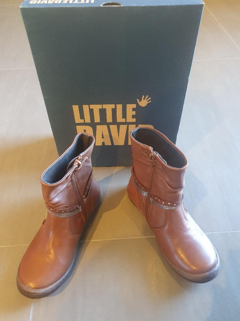 Laarsjes Little David, cognac, maat 32, nieuw, Kinderen en Baby's, Kinderkleding | Schoenen en Sokken, Little David, Meisje, Nieuw