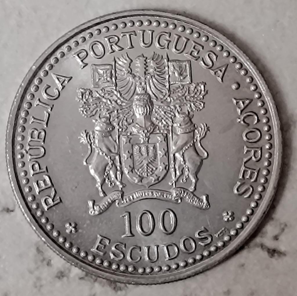 munt Azoren 100 escudos 1986 : 10de verj autonomie Azoren, Verzenden