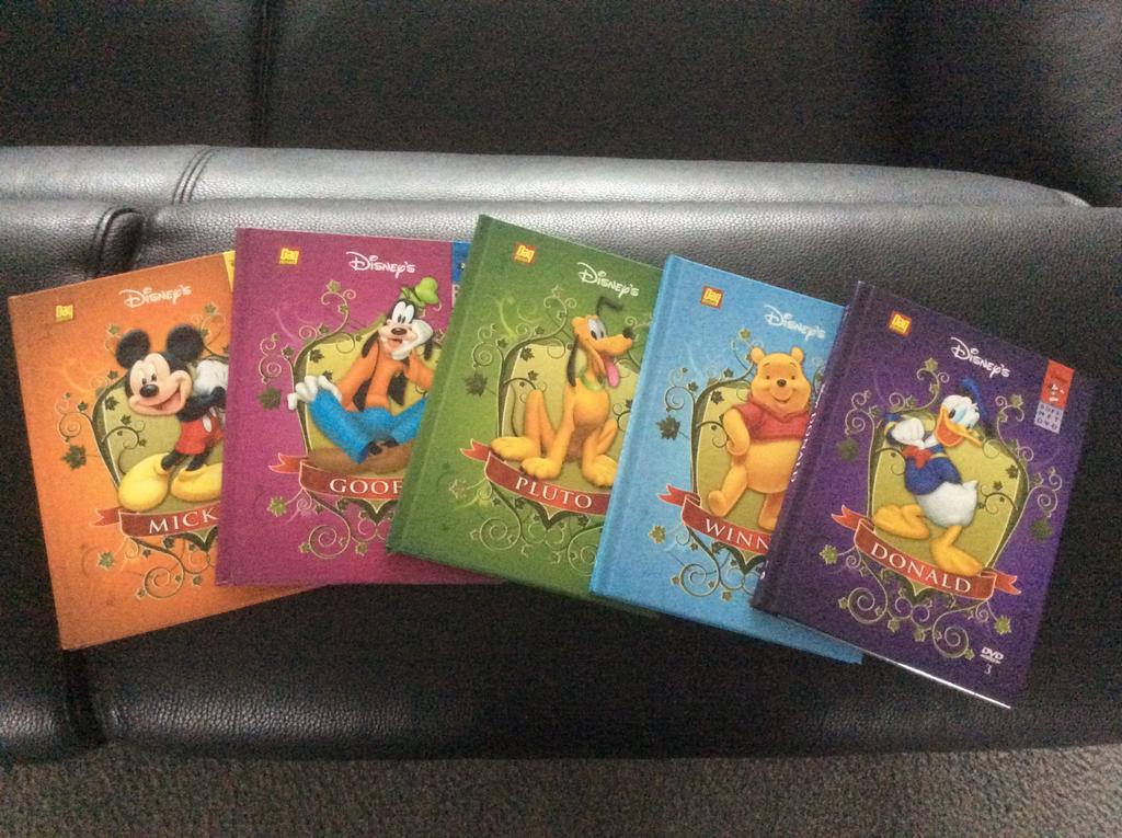 5 boeken met dvd Disney, Verzamelen, Ophalen of Verzenden