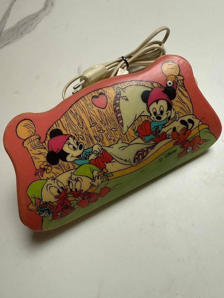Vintage Disney lampje Mickey mouse Pluto, Ophalen, Mickey Mouse, Zo goed als nieuw