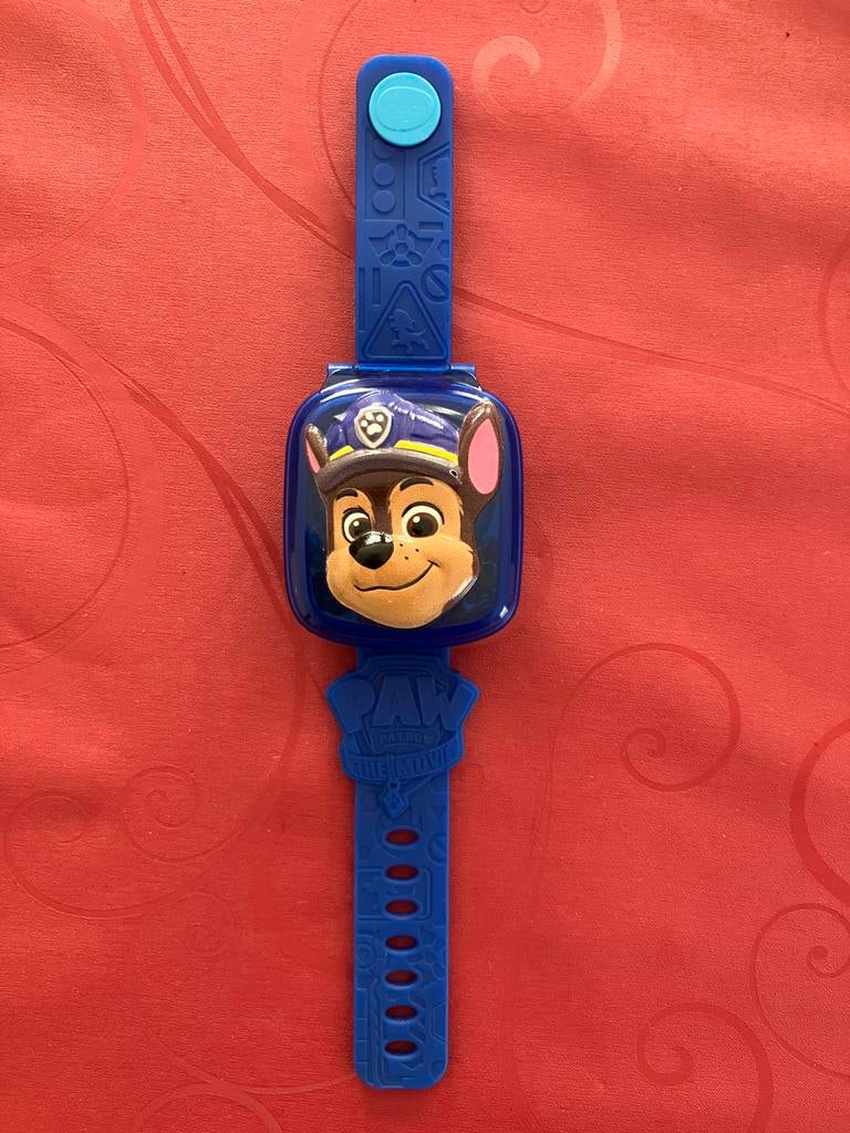 Paw Patrol Chase uurwerk voor kinderen blauw, Ophalen of Verzenden, Zo goed als nieuw, Blauw, Jongen of Meisje