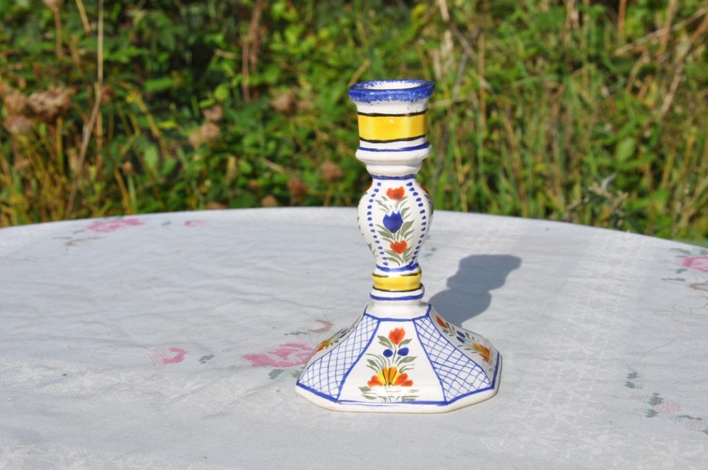 bougeoirs henriot quimper, Antiquités & Art, Enlèvement ou Envoi