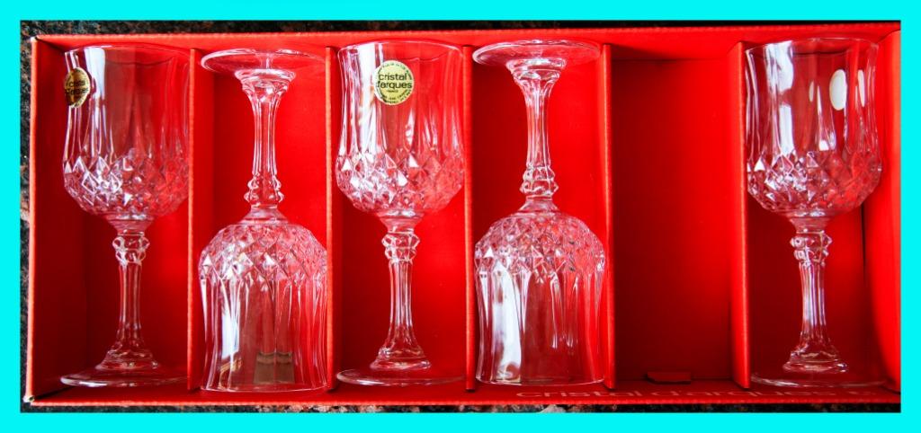 CRISTAL D'ARQUES LONGCHAMP : LAATSTE Glazen : WITTE Wijn ..., Enlèvement ou Envoi, Verre, Pichet