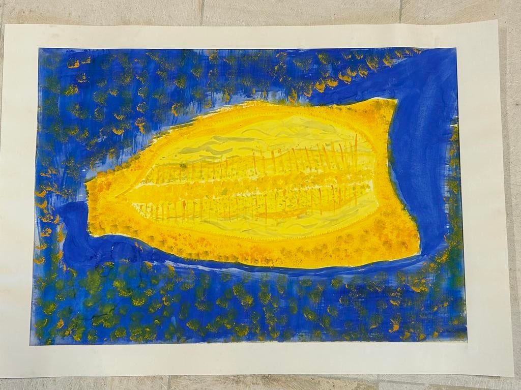 Schilderij op papier “poot zeester”, Ophalen