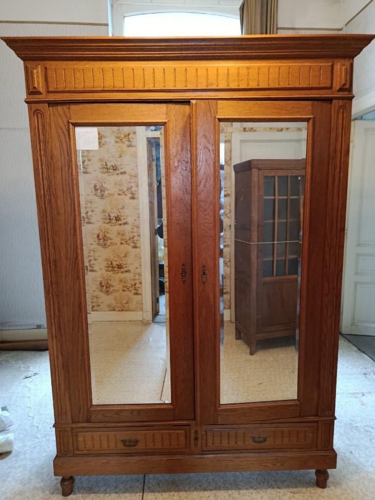 pendrie avec 2 grands miroirs, Maison & Meubles, Accessoires pour la Maison | Miroirs, 125 cm ou plus, Enlèvement, Utilisé, 200 cm ou plus