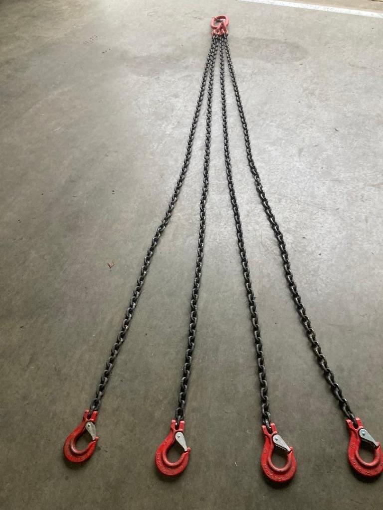 NIEUW 4-sprong hijsketting 10mm met klephaken  lengte 3,40m, Ophalen, Nieuw