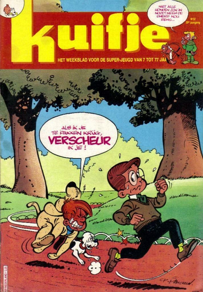 Weekblad Kuifje van 7-8-1984, 39ste Jaargang, Nummer 32, Gelezen, Europa, Ophalen of Verzenden, Meerdere comics