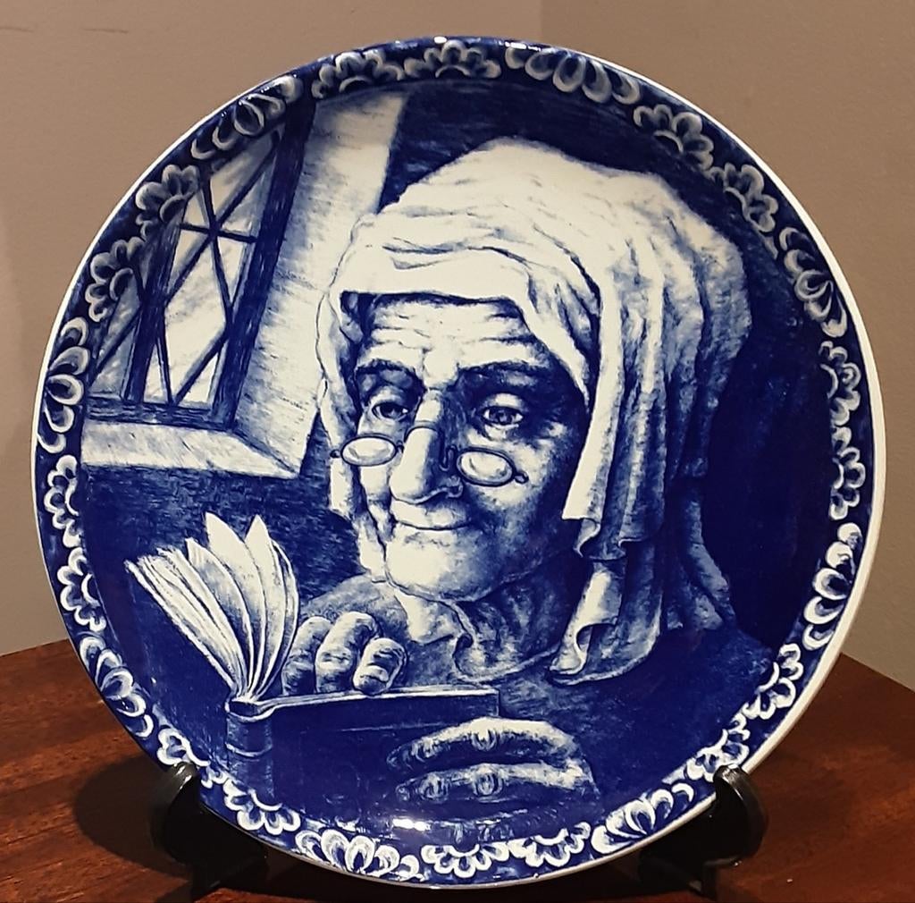 Assiette décorative Boch Frères, Enlèvement