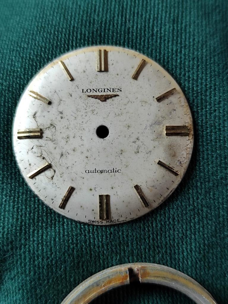 Wijzerplaat Longines met kastring, Handtassen en Accessoires, Horloges | Antiek, Ophalen of Verzenden, Longines