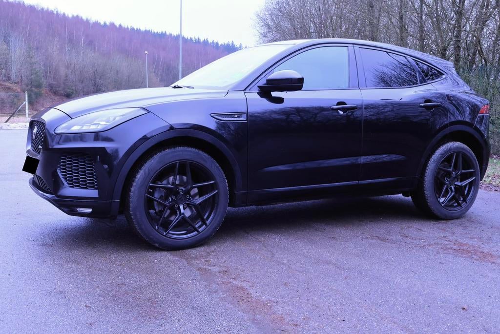 Jaguar E-Pace D150 - utilitaire, Auto's, Jaguar, Automaat, Zwart, Zwart, Leder