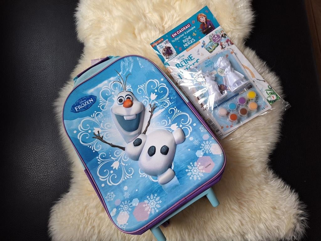 Frozen / La Reine Des Neiges trolley en magazine (Frans!), Enlèvement ou Envoi, Comme neuf