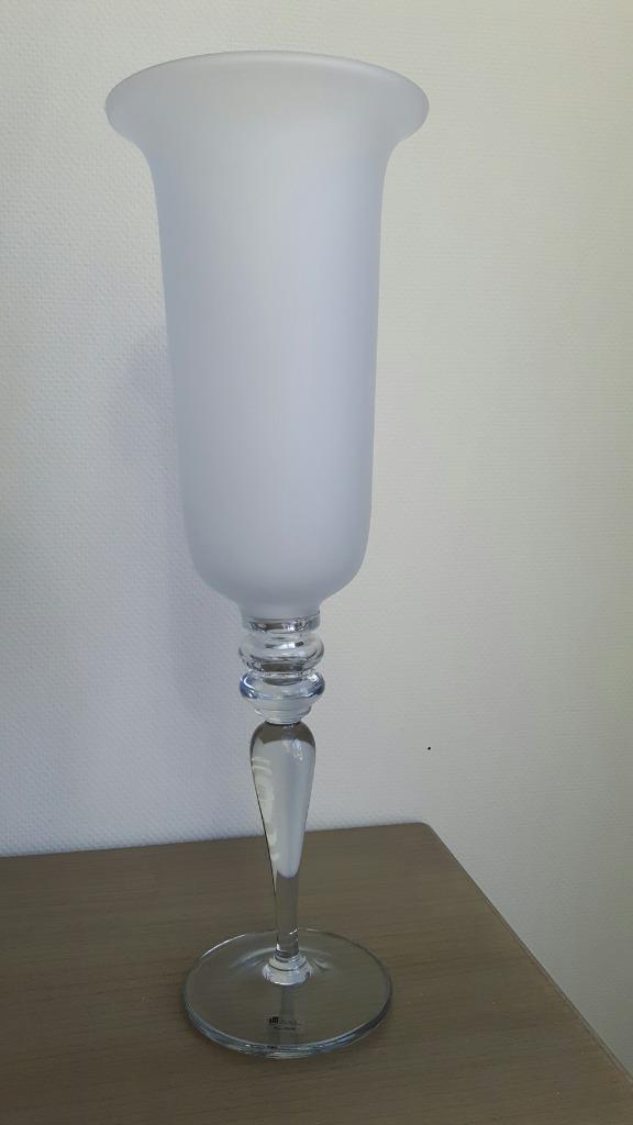 decoratieve vaas op voet, Ophalen, Nieuw, Glas