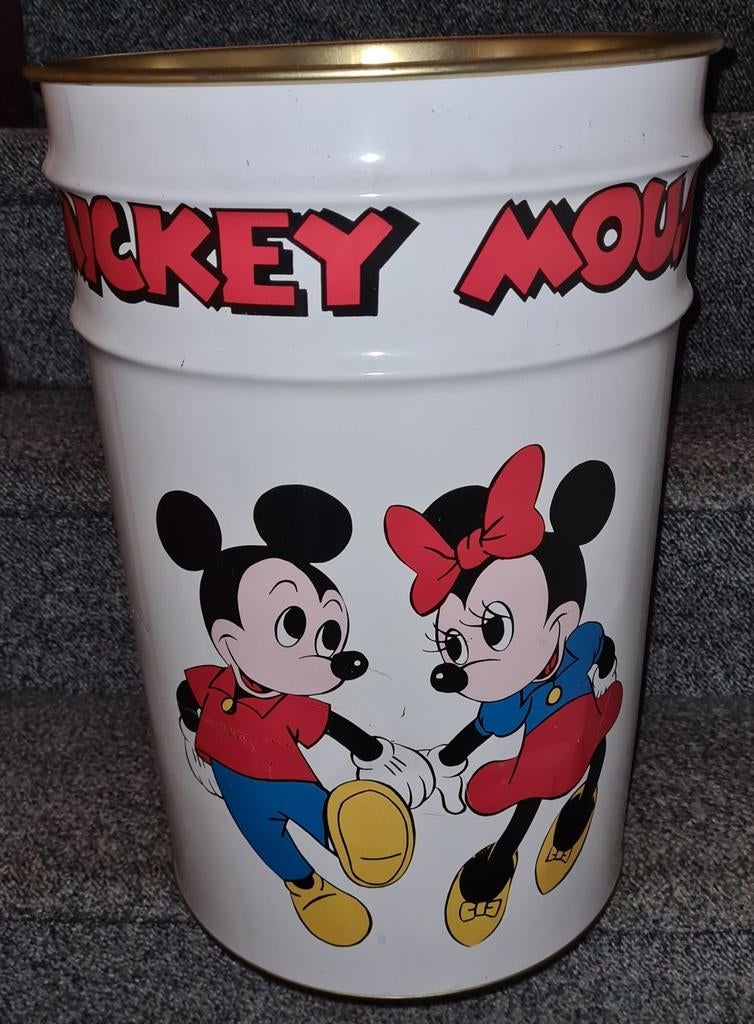 Vintage Mickey Mouse grote pot uit 1990, Verzamelen, Ophalen of Verzenden, Mickey Mouse, Gebruikt