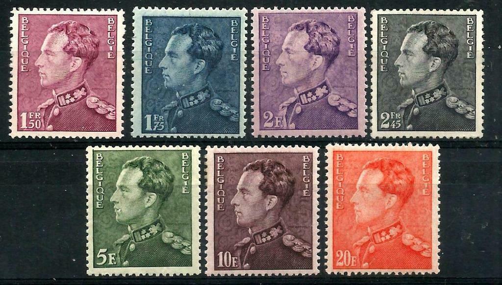 België 1936 Kon. Leopold III OBP 429/435**, Sans timbre, Neuf, Enlèvement ou Envoi, Non oblitéré