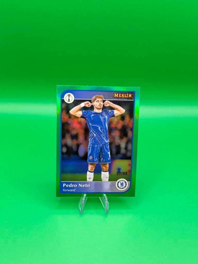2024-25 Topps Merlin UCC Pedro Neto Green 37/99 #72, Ophalen of Verzenden, Zo goed als nieuw