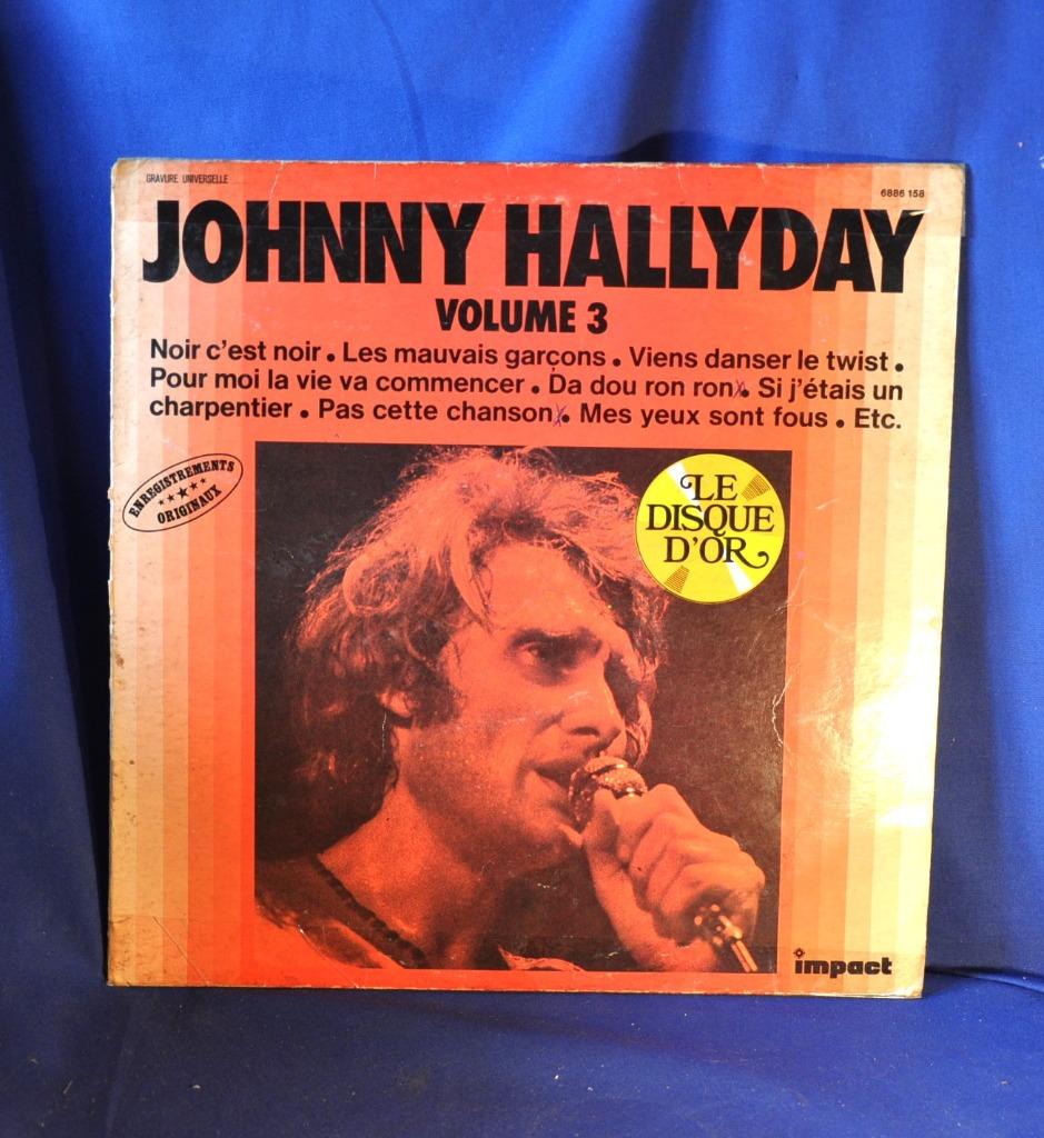 vinyl 33 tours johnny halliday volume 3(x2022), CD & DVD, Enlèvement ou Envoi, Utilisé, Pop rock
