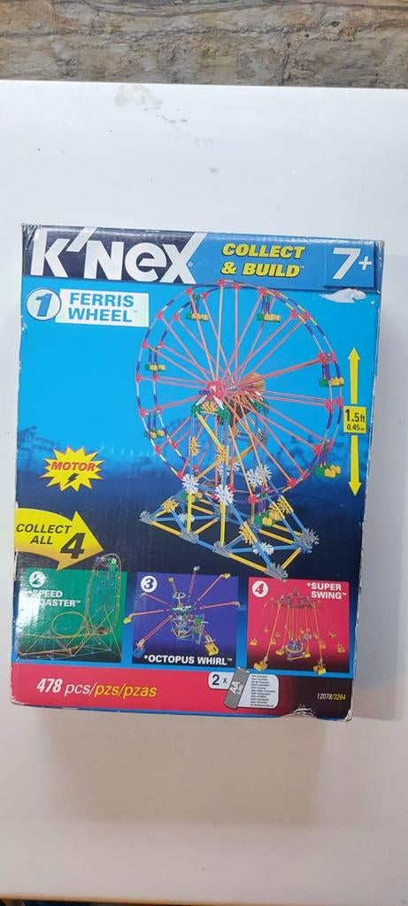 Grande Roue K'NEX Motorisée, Enfants & Bébés, Jouets | Blocs de construction, Comme neuf, K'nex, Enlèvement ou Envoi