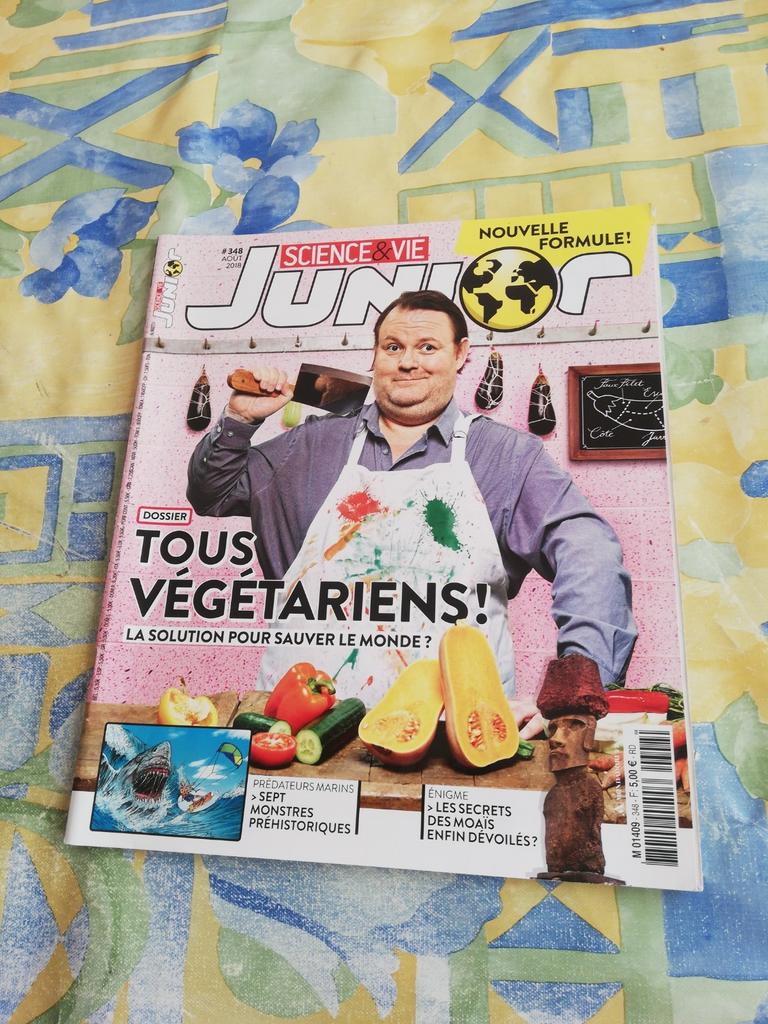 Revue Sciences & vie junior. Tous végétariens !, Livres, Enlèvement ou Envoi, Comme neuf
