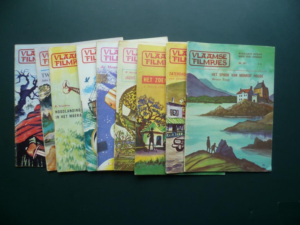 Vlaamse filmpjes weekblad uitgeverij Averbode x 9 Jaren 1970, Ophalen of Verzenden, Gebruikt