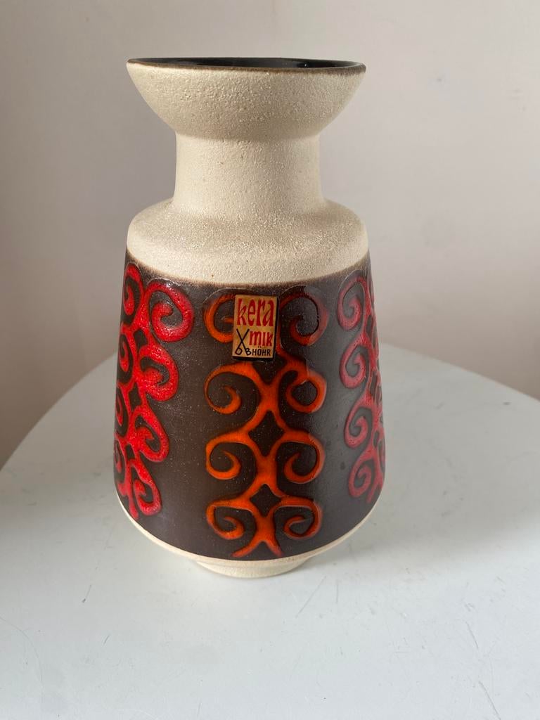Vase vintage west germany Dumler und Breiden, Ophalen of Verzenden, Zo goed als nieuw, Rood