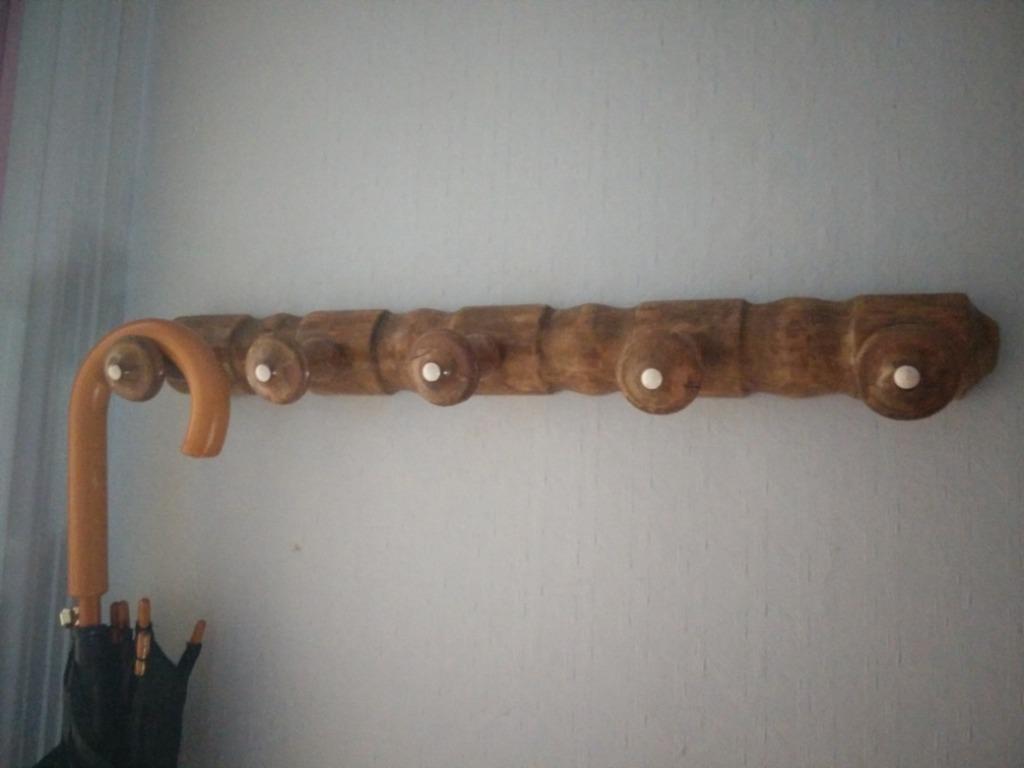 Wand kapstok hout, Ophalen, Hout