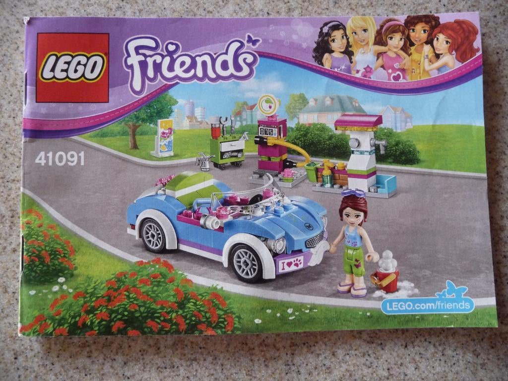 Lego Friends 41091 Mia's sportwagen, Ophalen of Verzenden, Zo goed als nieuw, Complete set, Lego
