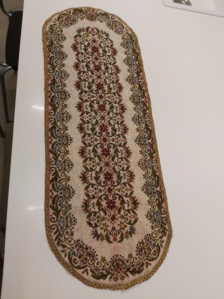 Chemin de table vintage, Enlèvement ou Envoi, Utilisé, Ovale, Intérieur