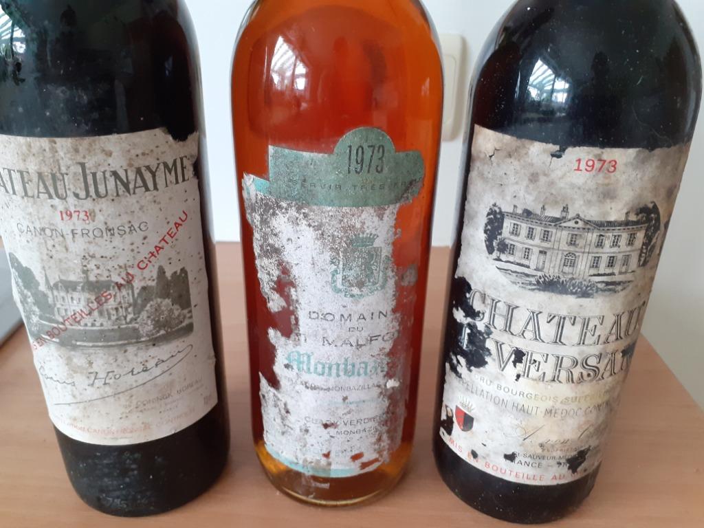 LOT DE 3 BOUTEILLES DE VIN 1973 !!! Idée cadeau, Neuf, Pleine, Enlèvement, Autres types