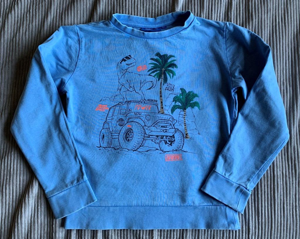 Lichtblauwe pull met dino jongens Someone maat 122, Gebruikt, Trui of Vest, Ophalen of Verzenden, Someone