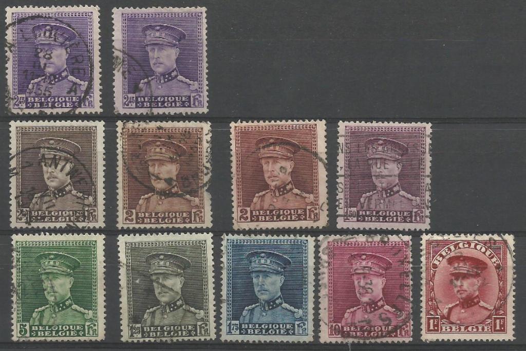 Timbres 317/324 Albert 1er Type Albert en casquette 1931, Timbres & Monnaies, Timbres | Europe | Belgique, Enlèvement ou Envoi