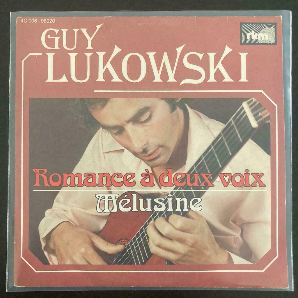 7" Guy Lukowski - Romance A Deux Voix (RKM) VG+, Single, Utilisé, Pop, 7 pouces